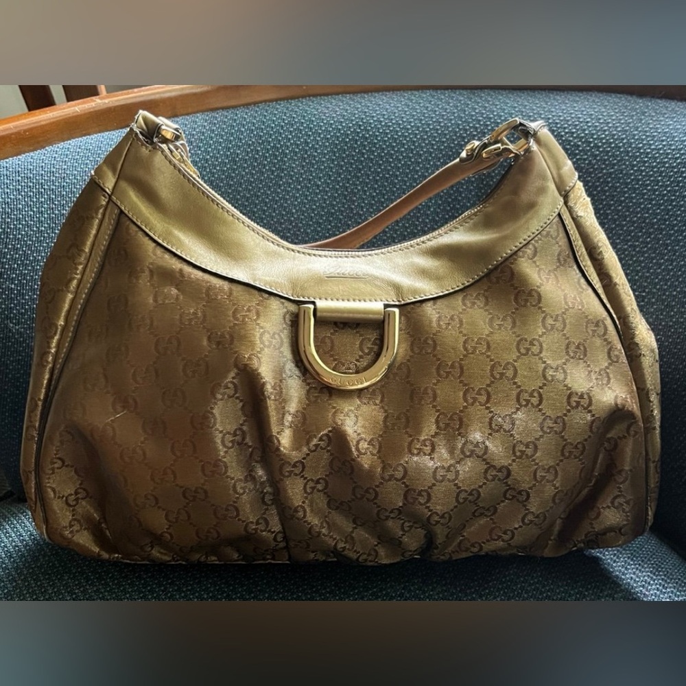 GUCCI Abbey GG Crystal D-Ring Hobo Bag - Picture 8 of 15